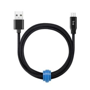 Braided Charge/Sync Micro USB Cable 4ft Black