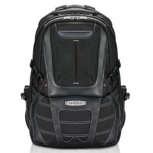 Concept 2 Premium Travel Friendly Laptop Backpack 17.3 inch Black