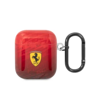 FERRARI AIRPODS CASE TPU PATTERN RED