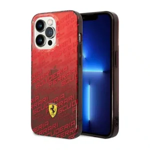 FERRARI - GRADIENT PCTPU CASE ALLOVER SCUDERIA AND DYED BUMPER - RED
