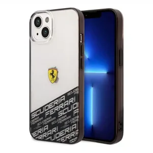 FERRARI - iPhone 14 Plus PCTPU IML CASE BOTTOM SCUDERIA ALLOVER PRINT - SILVER