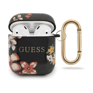 GUESS AirPods 1/2 Case Floral N4 - Black