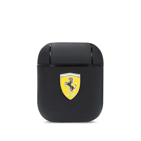 Ferrari Logoed AirPods 1,2 Unveiling the Leather Black On-Track Collection