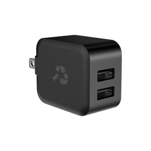 12W Charger Dual A Black