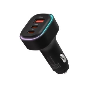 Lucid Charge LED 45W Power Delivery Car Charger Black