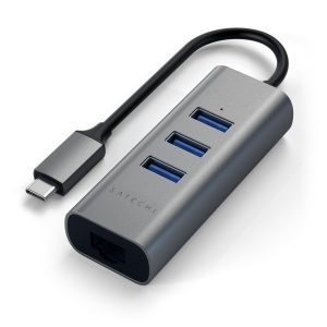 USB-C 2-in-1 Hub with Ethernet Space Gray